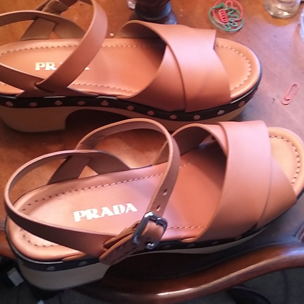 Prada BRWN Sandals